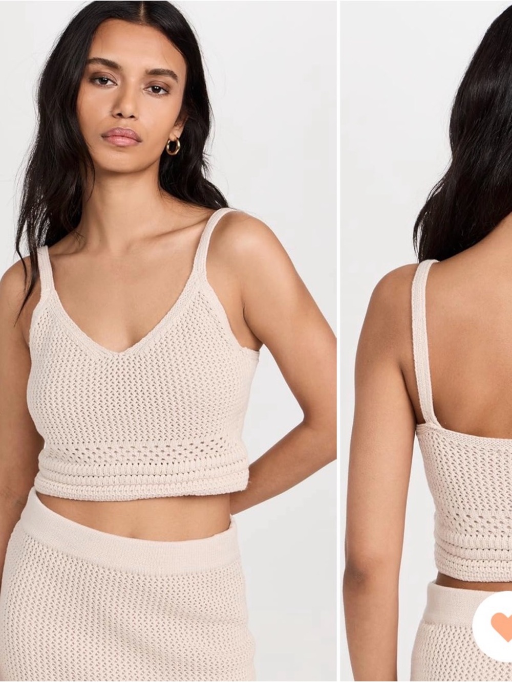 Z Supply Natural Crochet Tank Top - Light Taupe